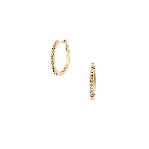 ダイヤモンド フープピアス