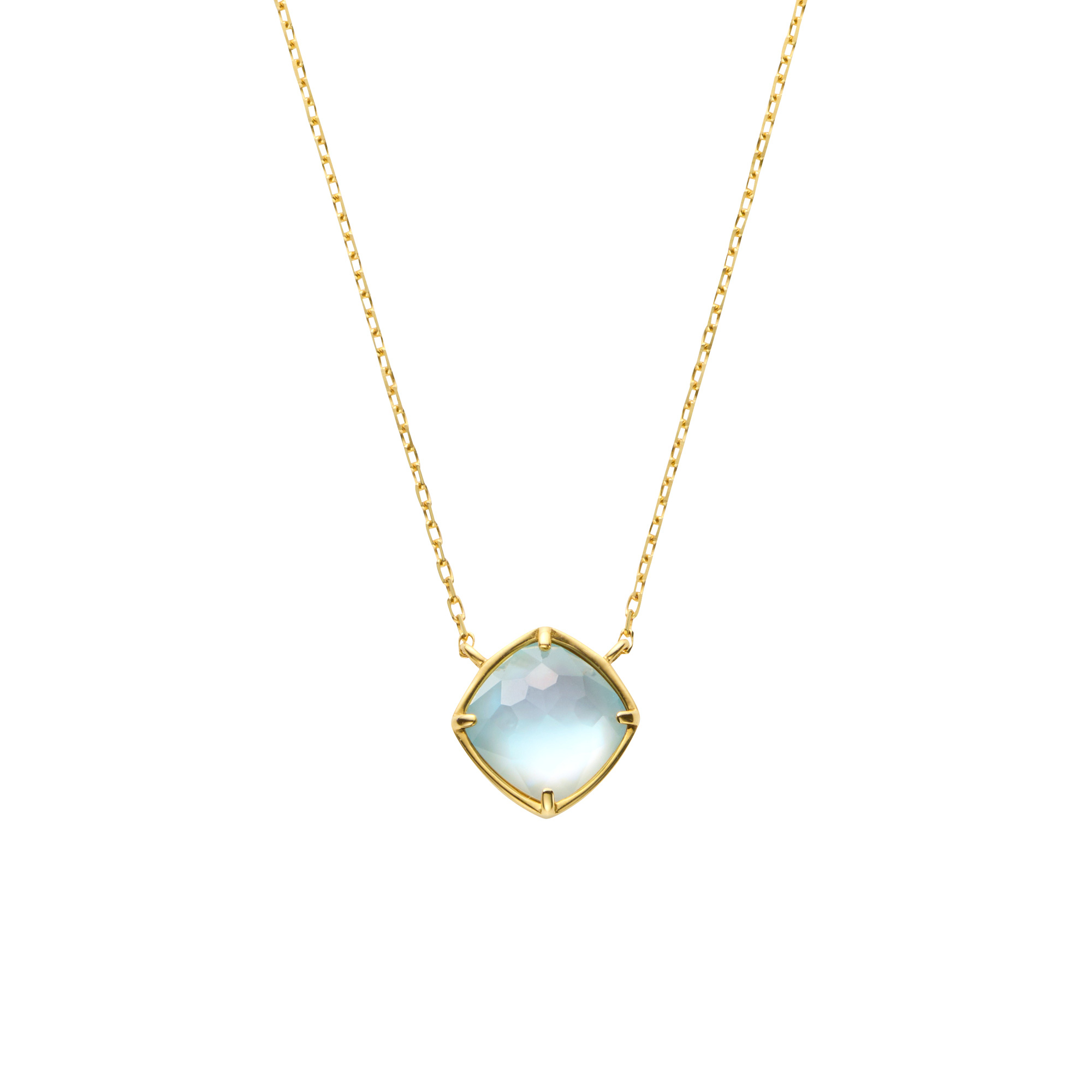 ブルートパーズ シェル ネックレス