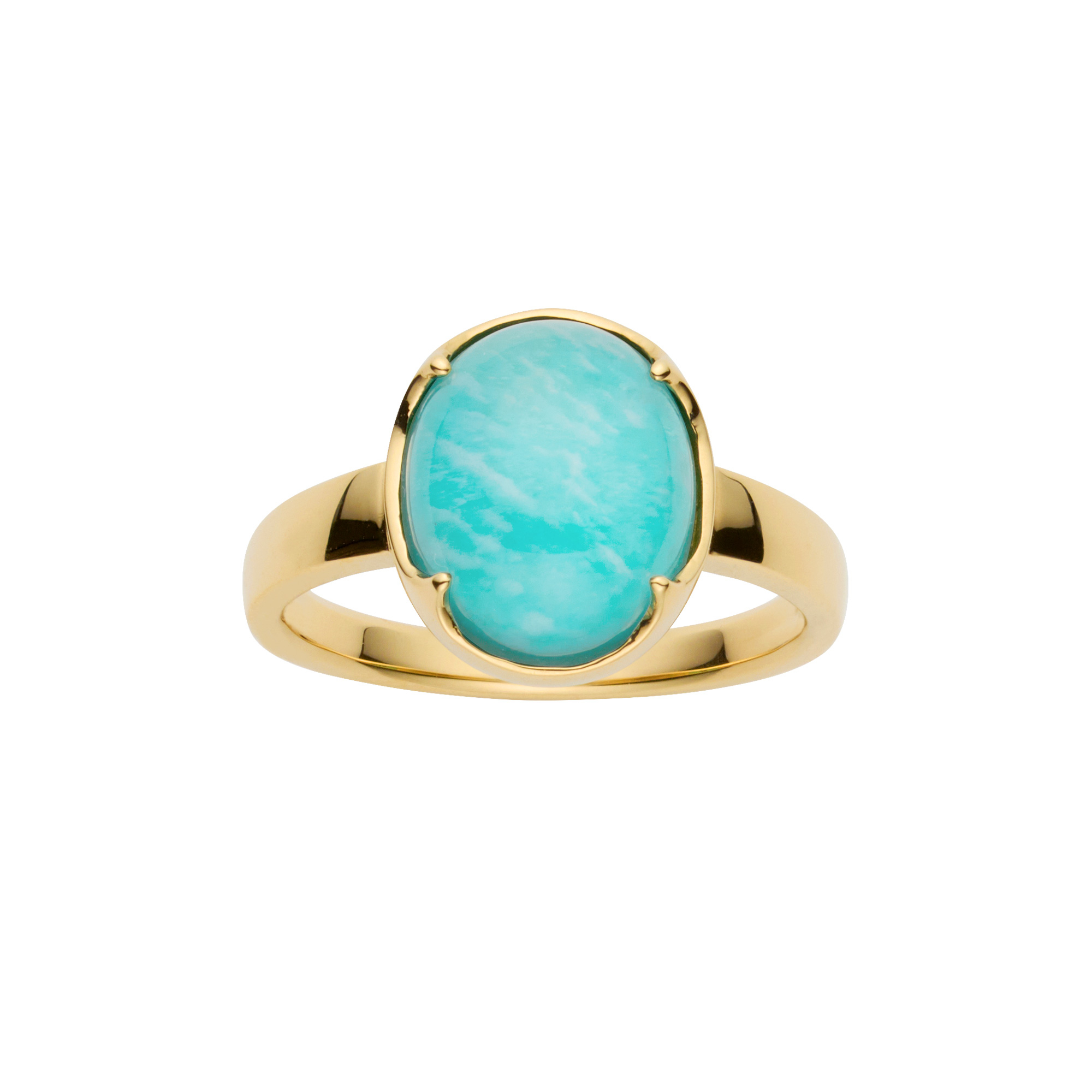 アマゾナイト ブルートパーズ リング