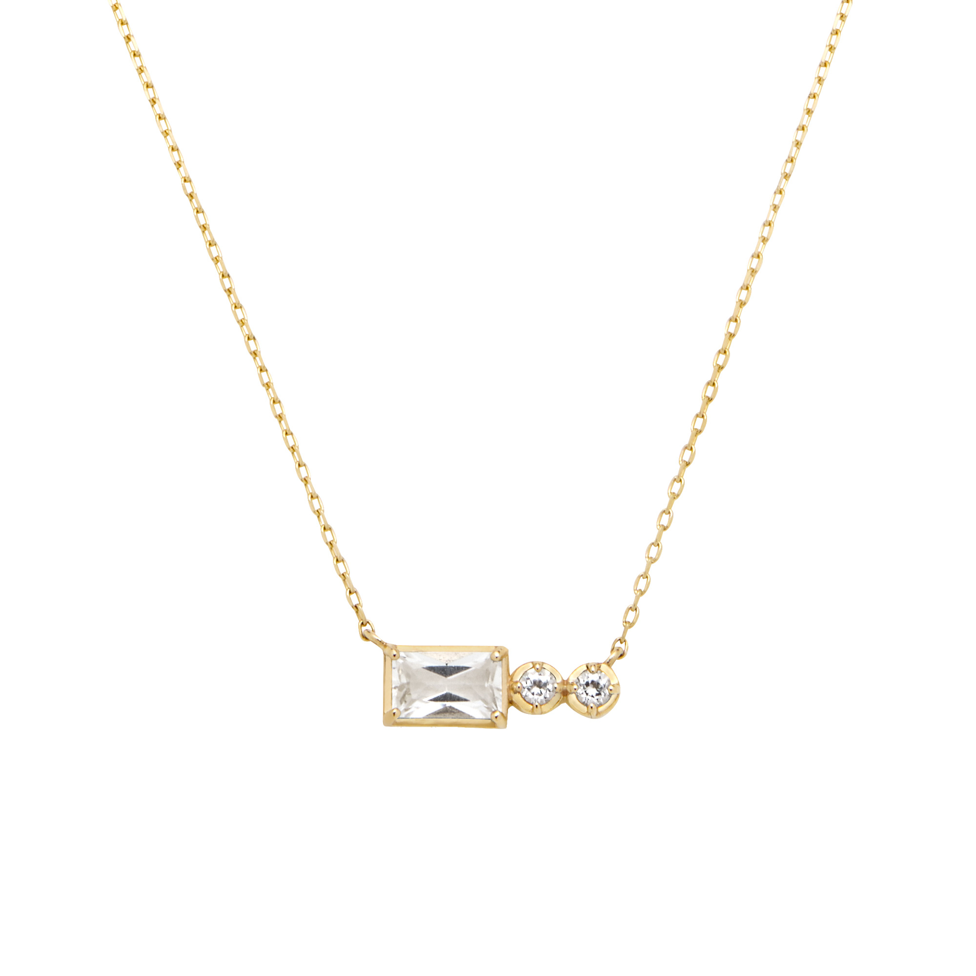 ホワイトトパーズ ネックレス